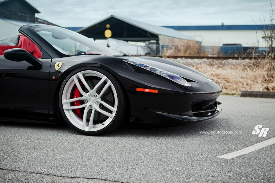 Ferrari 458 Spider Nero Daytona with PUR Wheels by SR Auto Group '2014